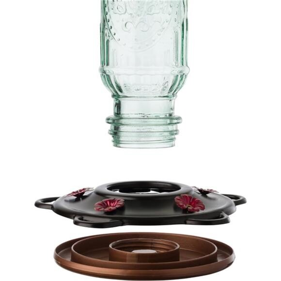 More Birds Vintage Hummingbird Feeder, Antique Glass Hummingbird Feeders - Picture 4 of 6